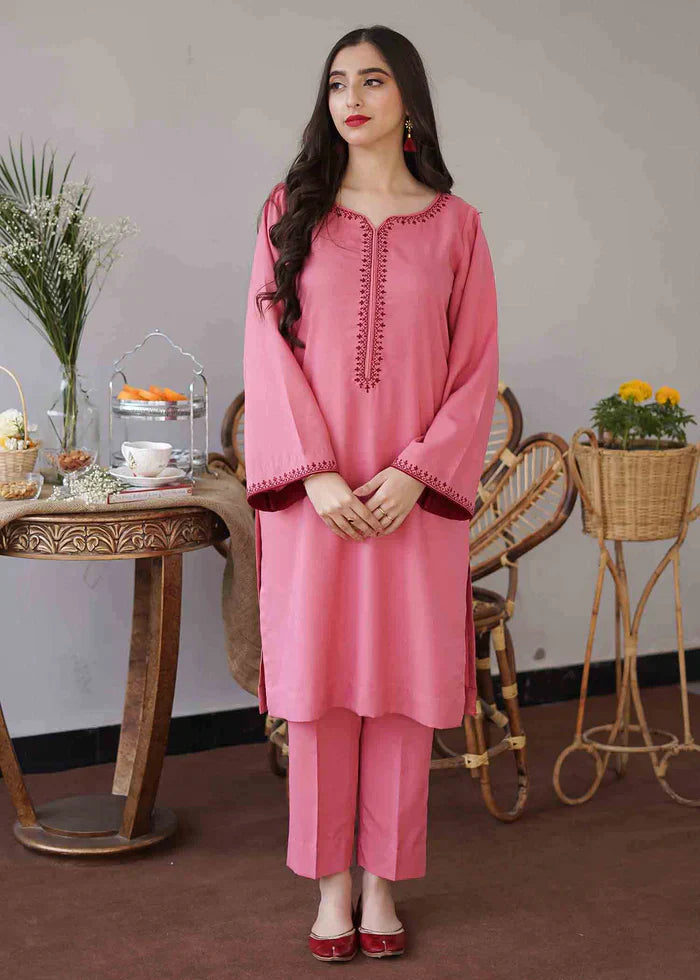 CF406-Asling Winter 3PC Dhanak suit with Embroidered Shawll