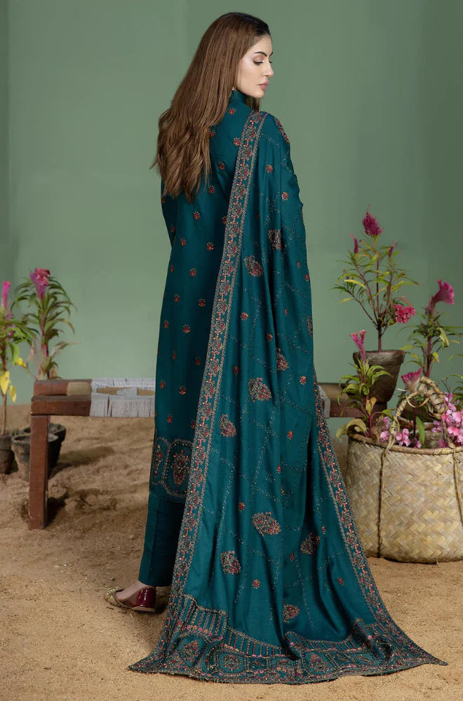 CF1257 Mohagni - Winter 3PC Dhanak Embroidered Suit