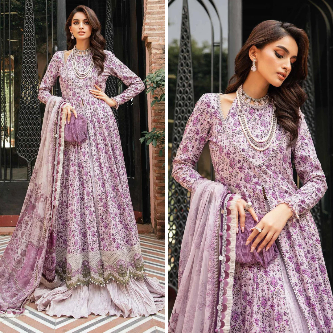 CF791-3 Piece Unstitched Digital Printed Airjet Lawn Suit