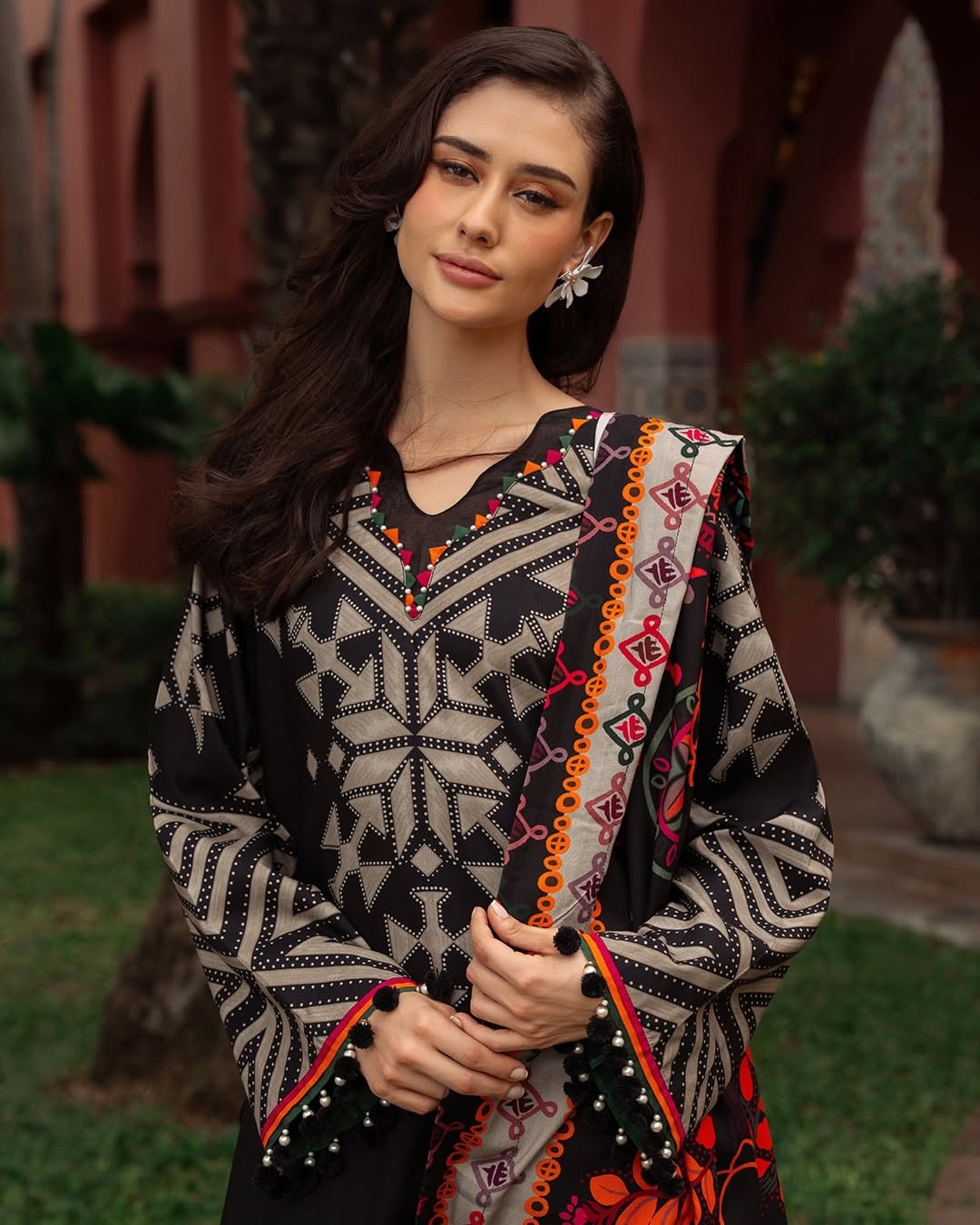 CF1214 Winter 3PC Dhanak all over Printed Suit