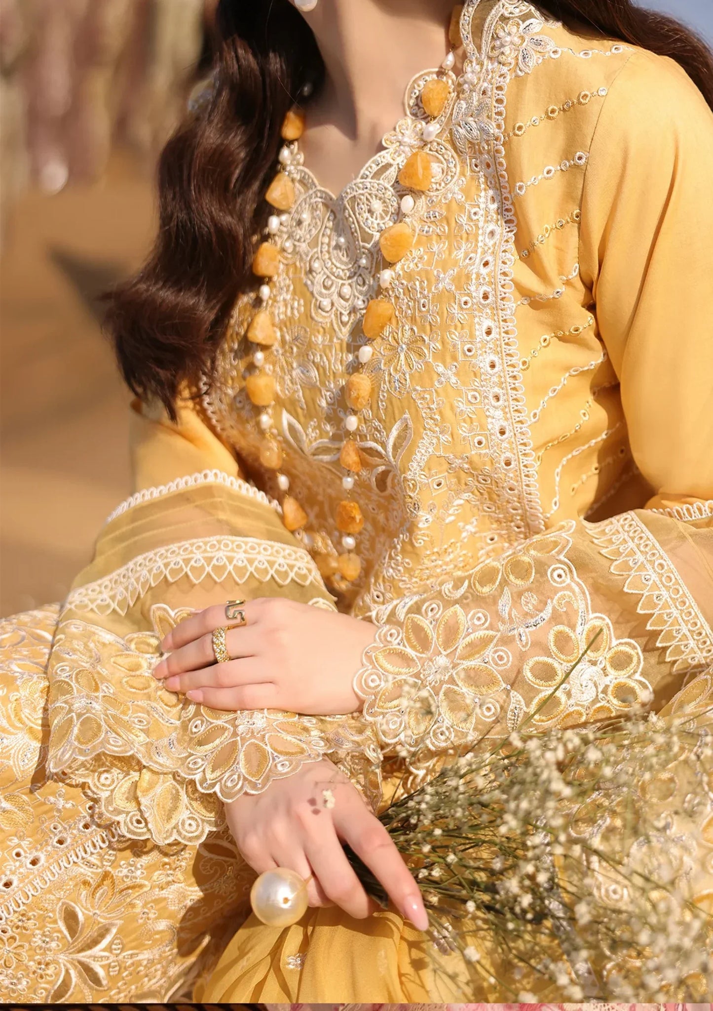 CF1272 Imrozia Serene - Summer 3PC Lawn Chikenkari Embroidered Shirt