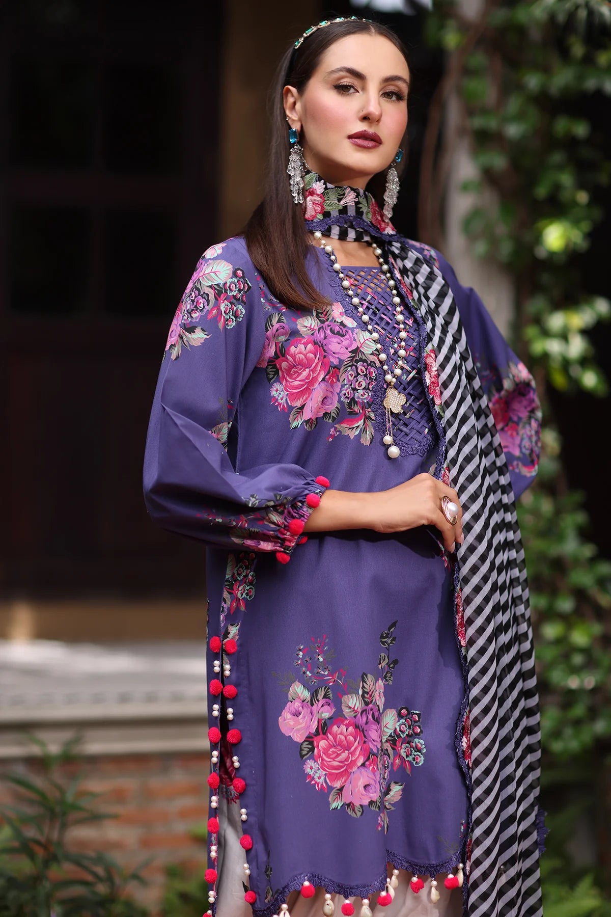 3-PC Unstitched Printed Lawn Collectio