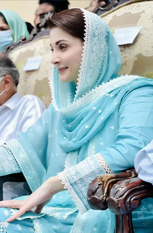 CF008 - Maryam Nawaz Lawn MN-756 – 3Pcs Embroidered Lawn CF008