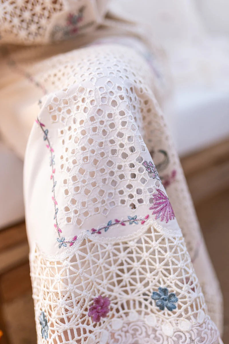 CF997 - Qalamkar 3 Piece Chickenkari Embroidered Lawn Suit