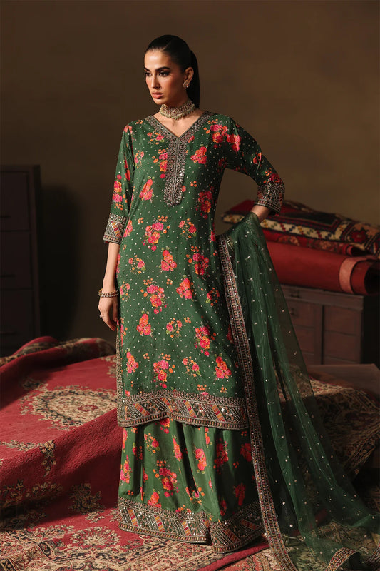 CF1250 3-PC Embroidered Raw-Silk Suit CMA-5-030