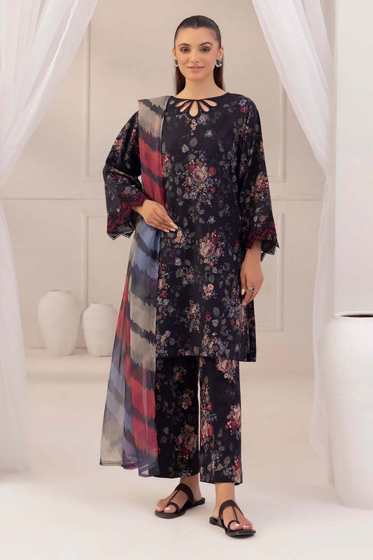 CF826-JAZMIN-3PC Karandi Dhanak Printed Suit