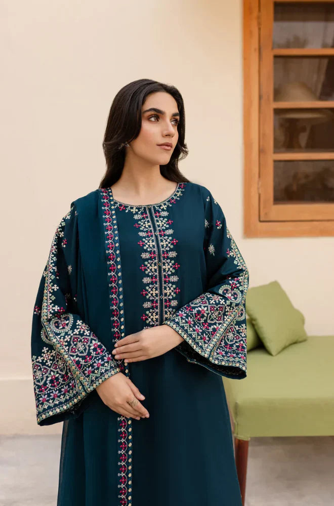 CF111 Sapphire 3PC Lawn Embroidered Suit