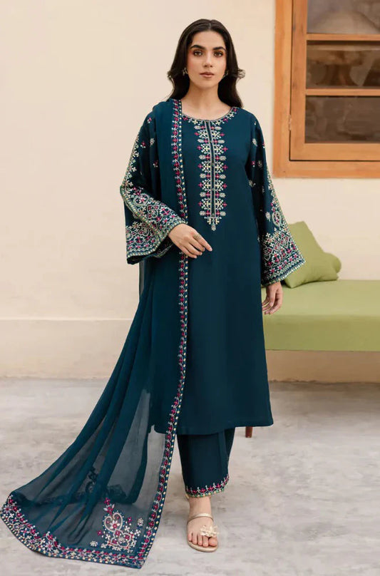 CF111 Sapphire 3PC Lawn Embroidered Suit