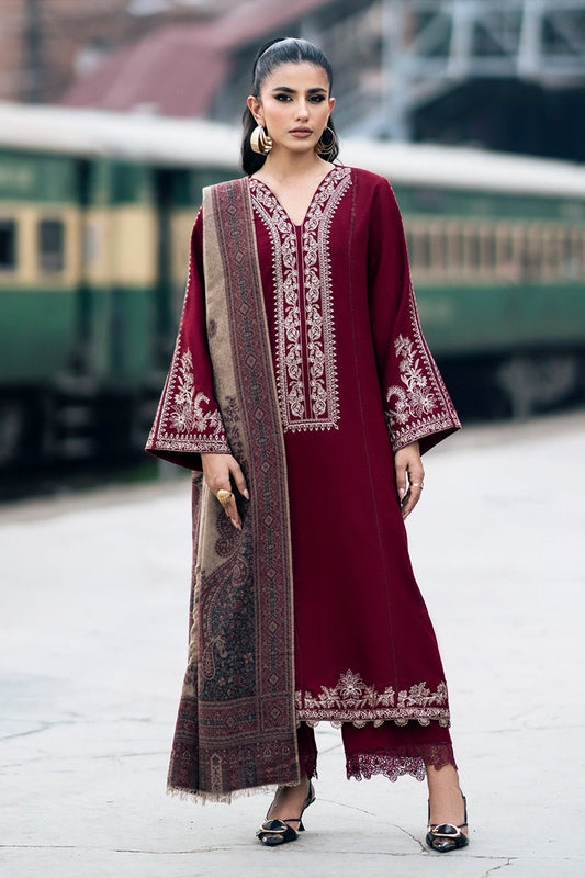 CF1108-Winter Jazmin 3PC Dhanak Embroidered Suit