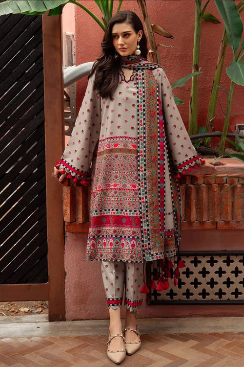 CF1213 Winter 3PC Dhanak ALL OVER Printed Suit