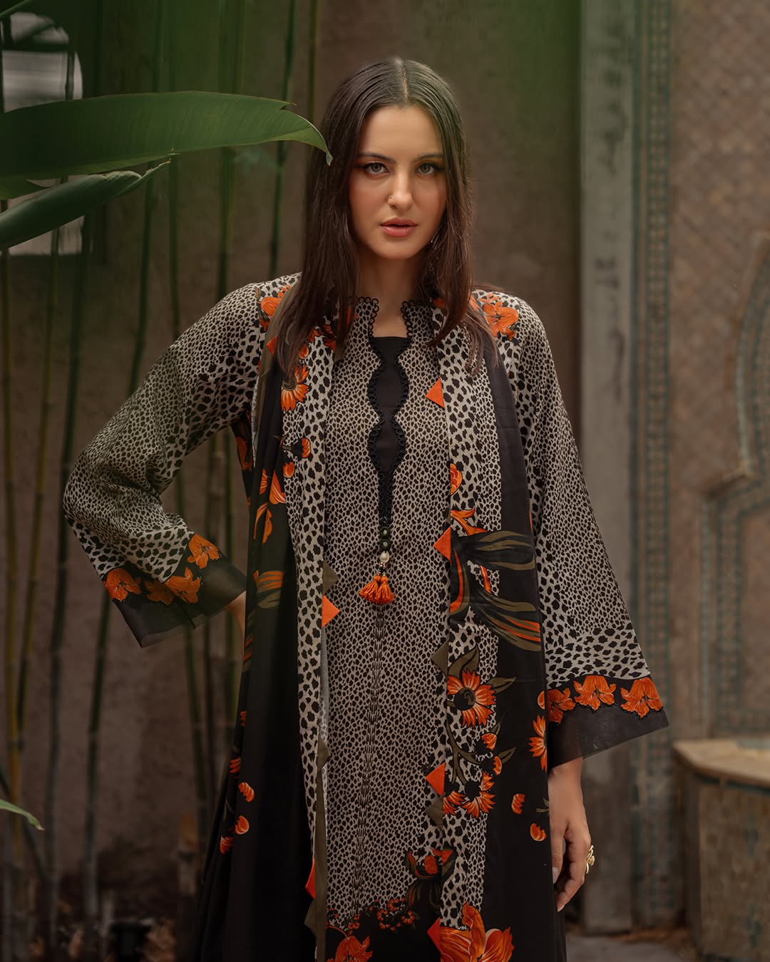 CF1215 Winter 3PC Dhanak all over Printed Suit