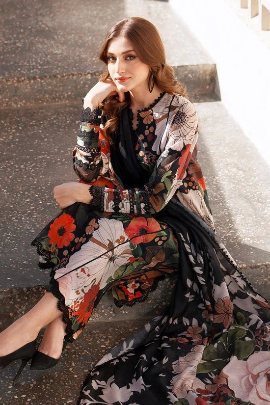 CF1219- Winter 3PC Dhanak all over Printed Suit