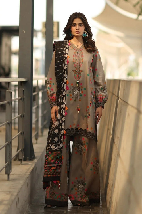 CF1233 Winter 3PC Karandi Digital Print Dress