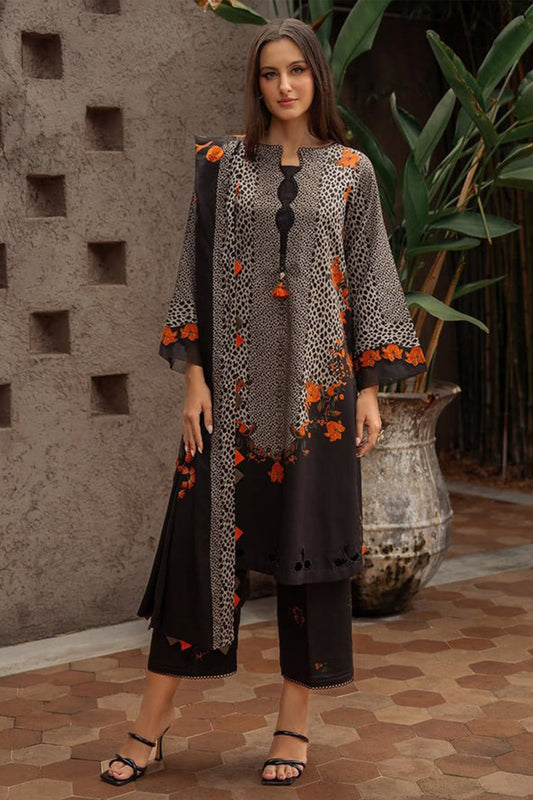 CF1215 Winter 3PC Dhanak all over  Printed Suit