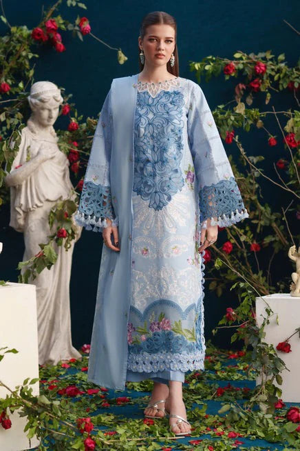 CF1305 PARISHAY - SUMMER 3PC LAWN EMBROIDERY FRONT WITH CHIFFON EMBROIDERY DUPATTA