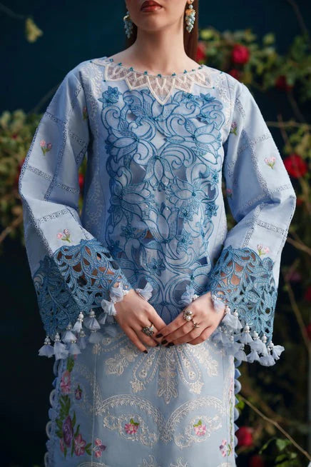 CF1305 PARISHAY - SUMMER 3PC LAWN EMBROIDERY FRONT WITH CHIFFON EMBROIDERY DUPATTA