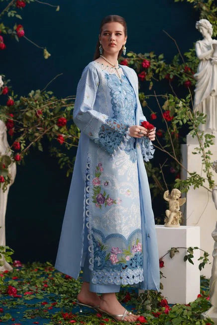 CF1305 PARISHAY - SUMMER 3PC LAWN EMBROIDERY FRONT WITH CHIFFON EMBROIDERY DUPATTA