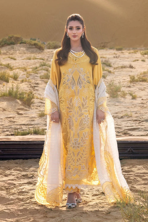 CF1303 RANG RASIYA-3PC LAWN EMBROIDERED SHIRT WITH NET EMBROIDERED DUPATTA