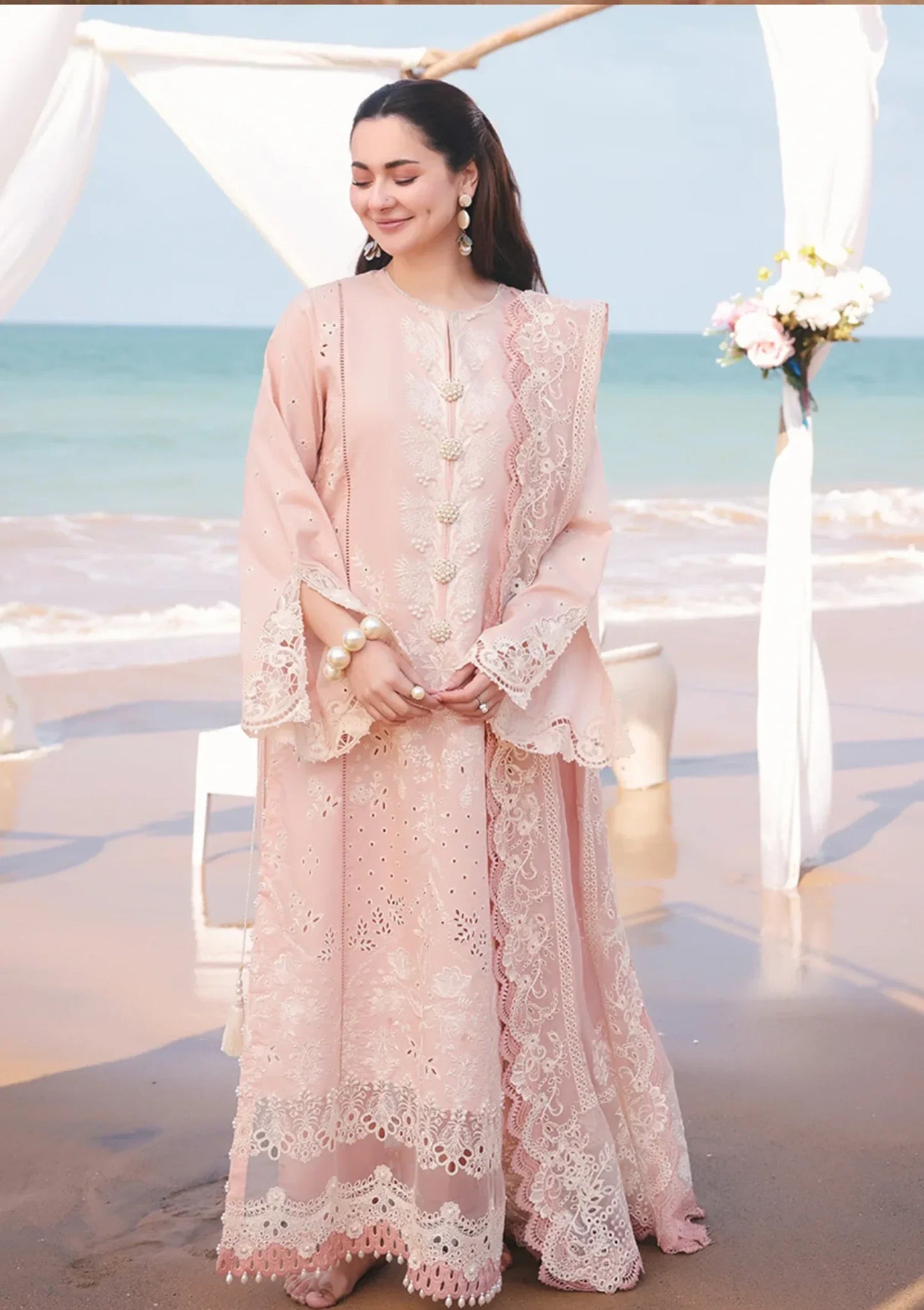 CF1042 - Imrozia Serene Hania Luxury Lawn 3Pc Suit