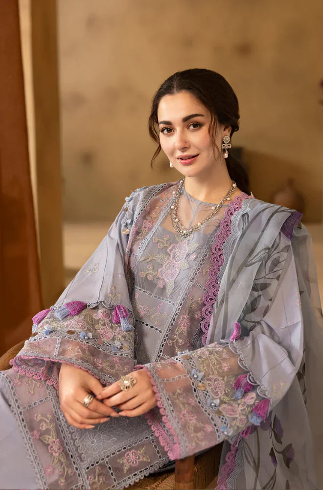 CF1064 - Saira Rizwan  3PC Lawn Chickenkari Embroidered Suit