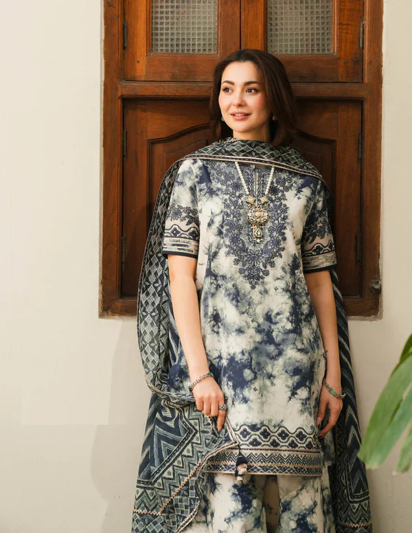 CF1069 - Faiza Saqlain 3PC Lawn Printed Suit