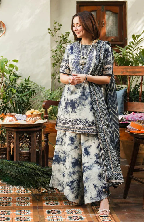 CF1069 - Faiza Saqlain 3PC Lawn Printed Suit