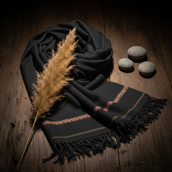 CF07-Peshawari Woolen Shawl - White