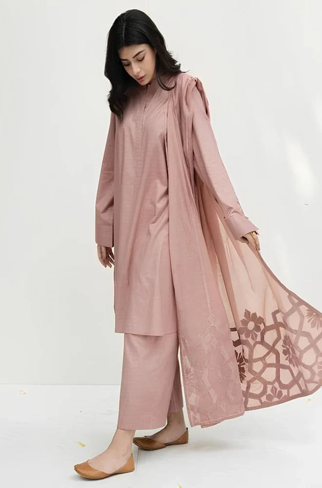 CF753-SUMMER 3PC Lawn Shirt With Monar Embroidered Dupatta UNSTITCH