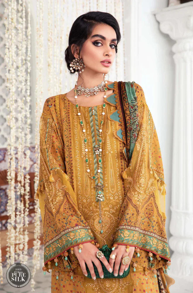 CF267-Maria B. - 3PC Lawn Digital Print Shirt With Digital Print Lawn Dupatta