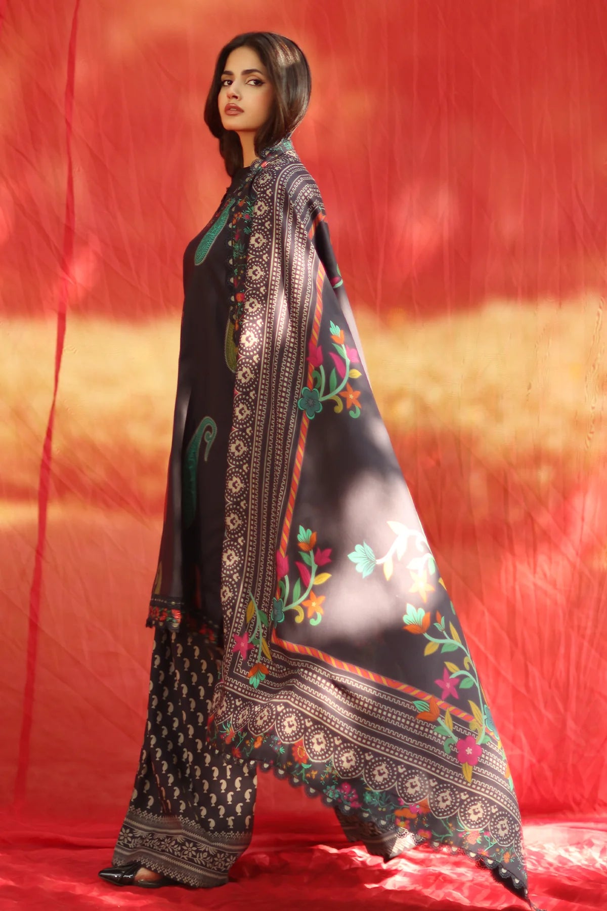 CF1246 3-PC Unstitched Printed Linen Collection ANW6-13