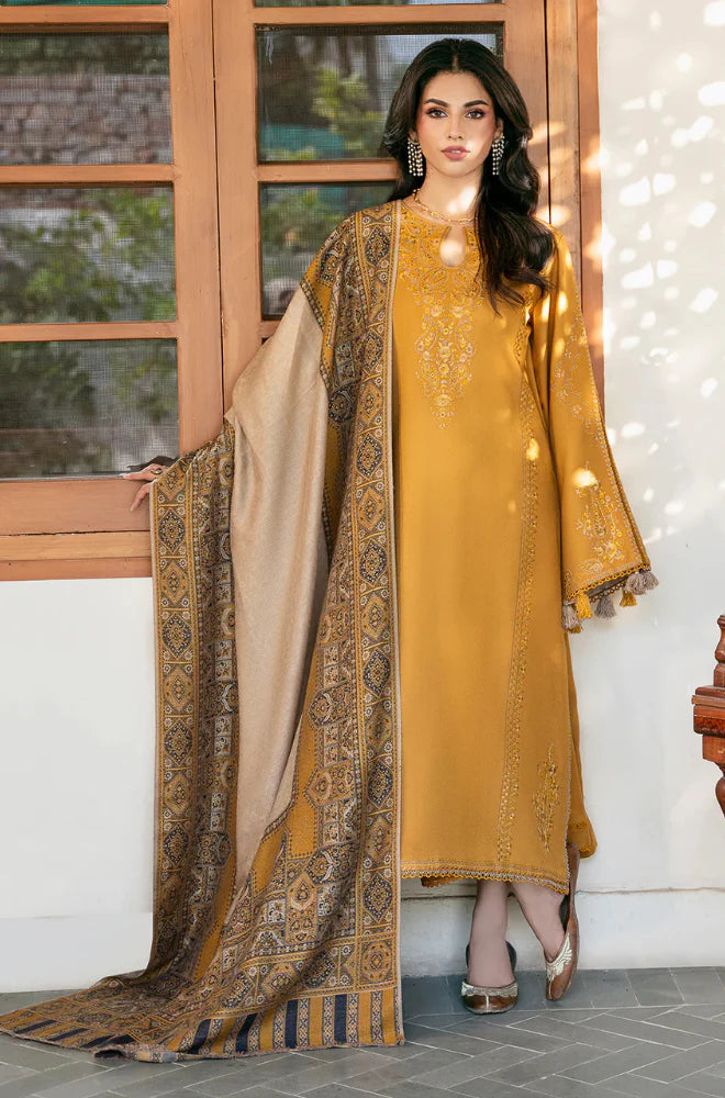 CF1256  izel - Winter 3PC Dhanak Embroidered Suit