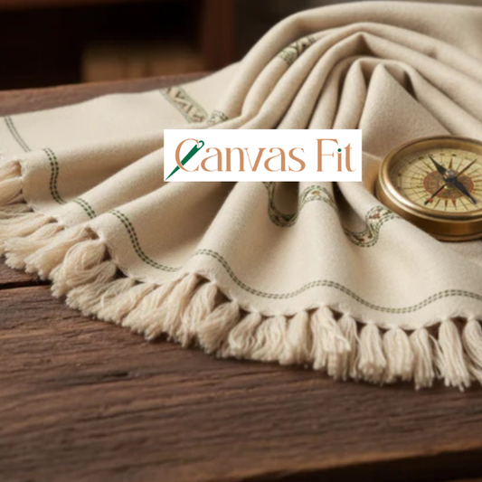 CF03- Mountain Woolen Shawl - WhiteK2