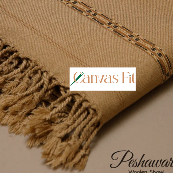 CF12-Peshawari Woolen Shawl - Badami