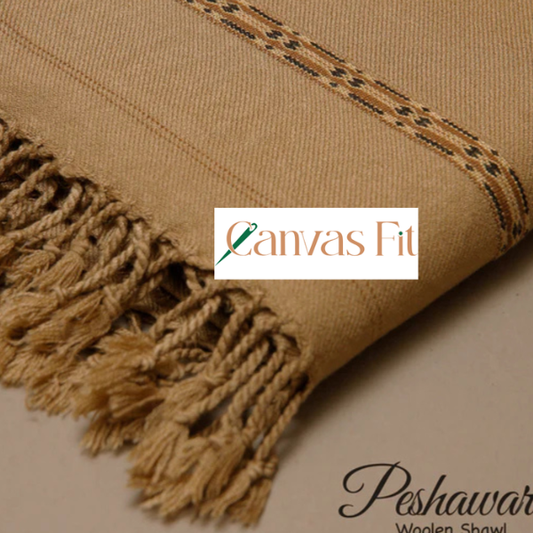 CF12-Peshawari Woolen Shawl - Badami