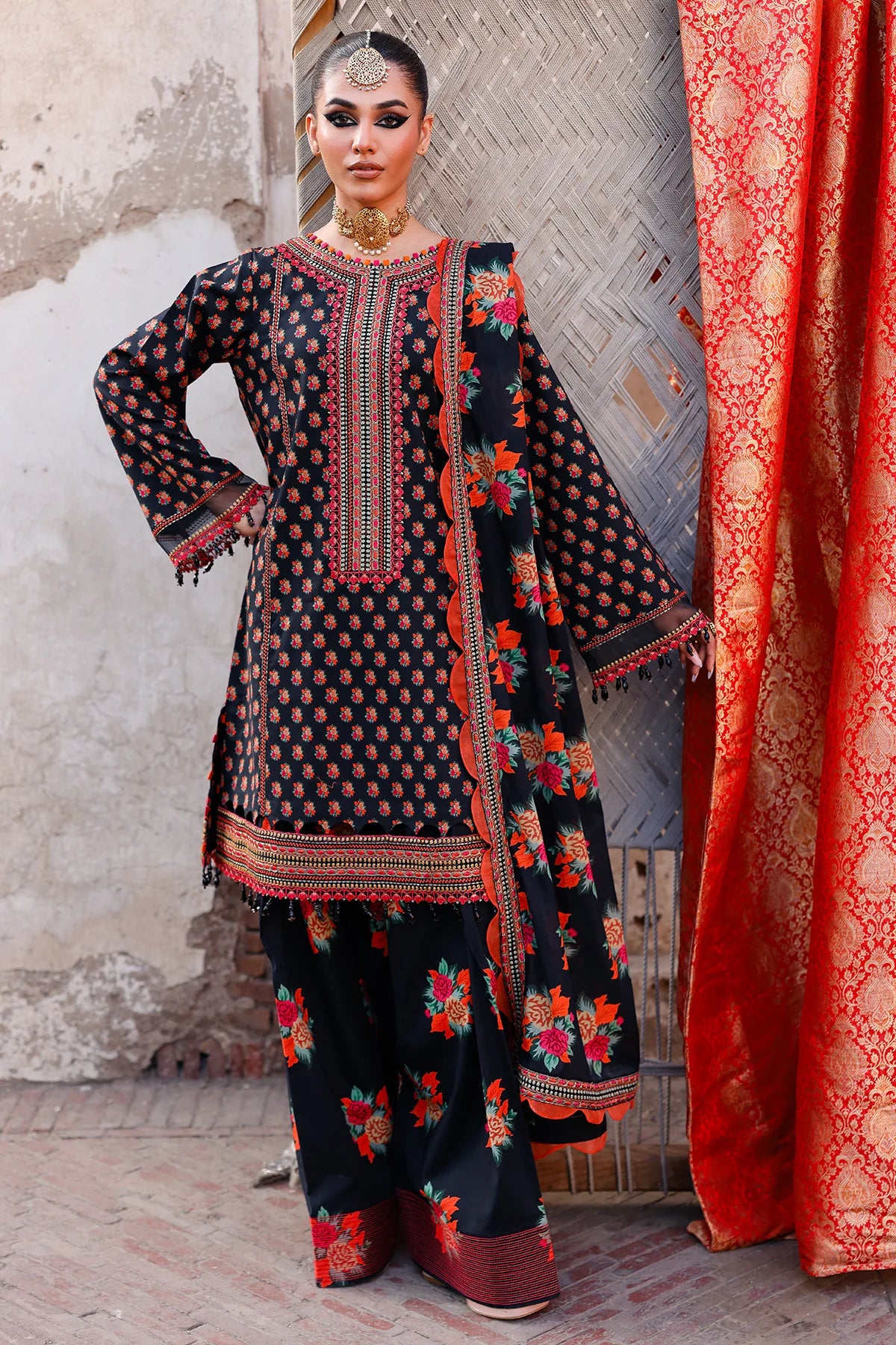 3-PC Unstitched Printed  Lawn Collection