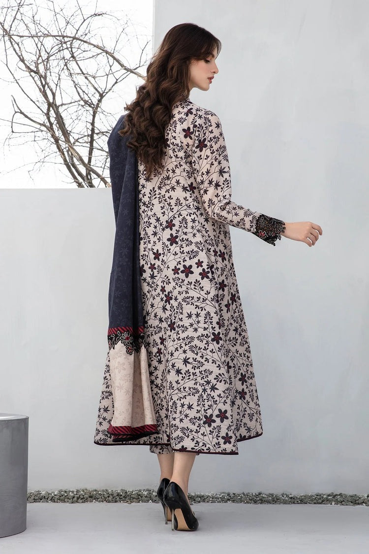 CF1218- Winter 3PC Dhanak all over Printed Suit