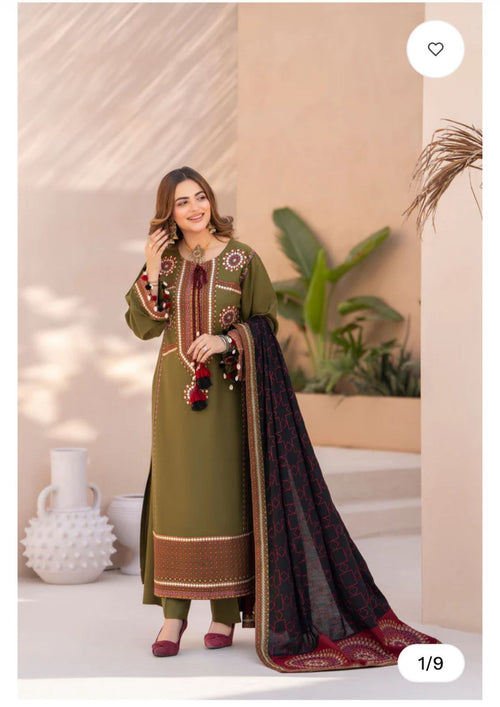 CF1265 SUMMER COLLECTION LAWN PRINTED 3PC UNSTITCH