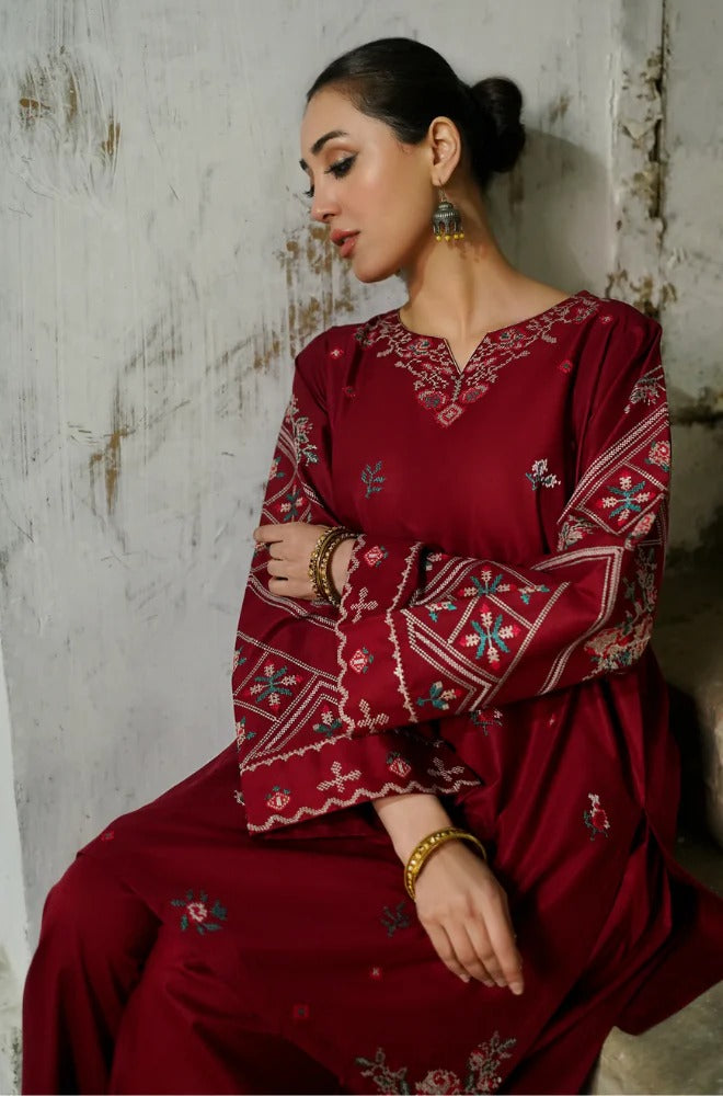Embroidered 2pc Lawn Dress