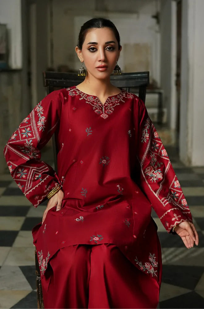 Embroidered 2pc Lawn Dress