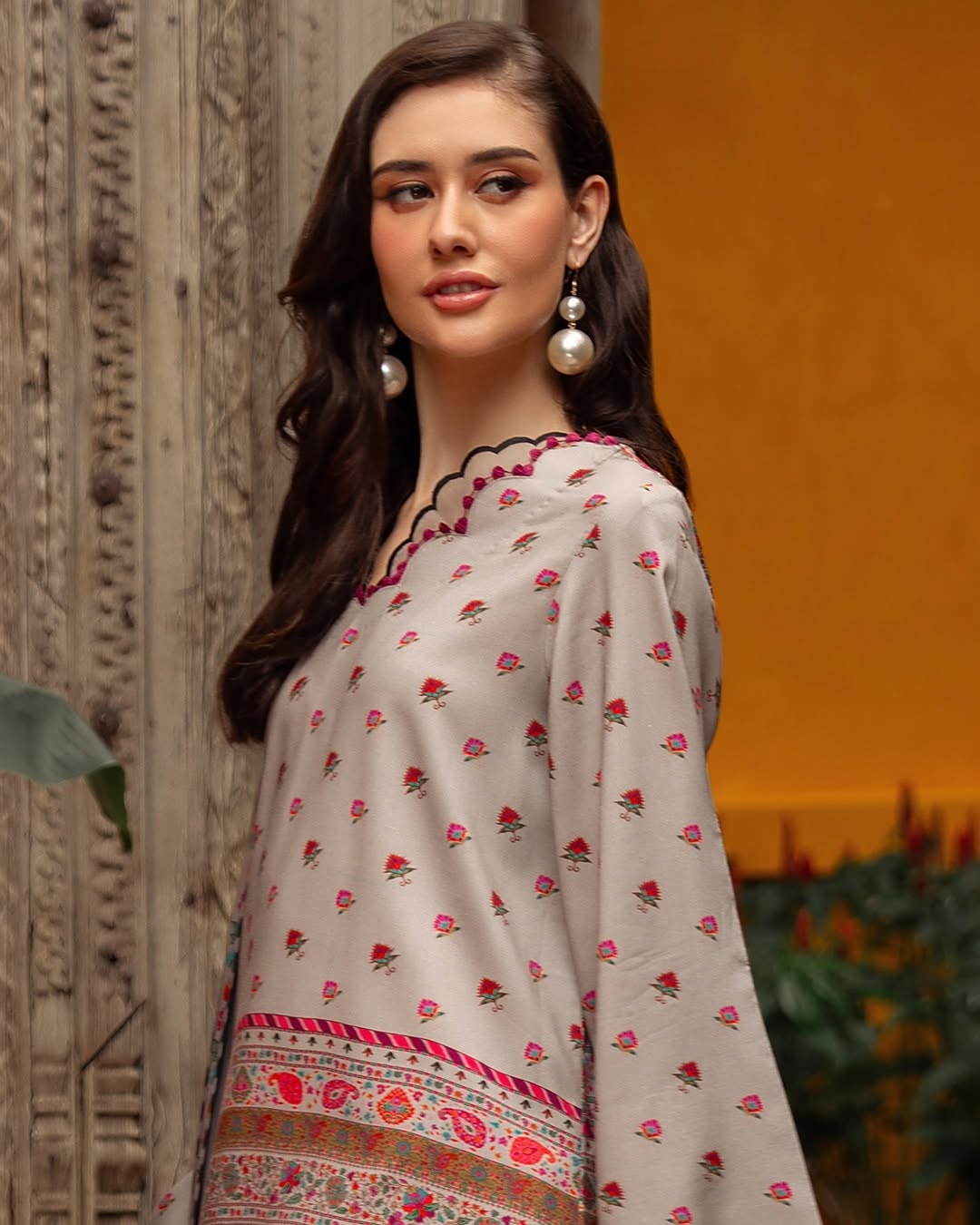 CF1213  Winter 3PC Dhanak ALL OVER  Printed Suit