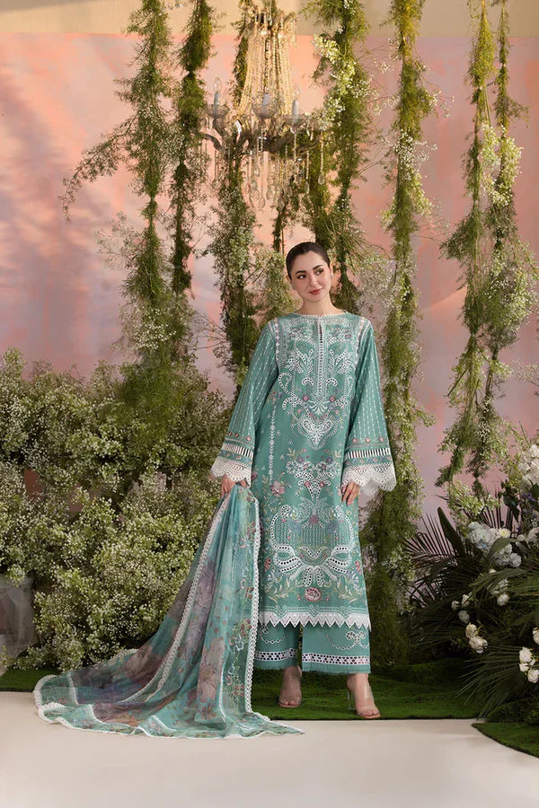CF1275 Sobia Nazir - Summer 3PC Lawn ChickenKari Embroidered Suit