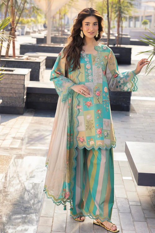 3-PC Unstitched Embroidered Lawn Collection