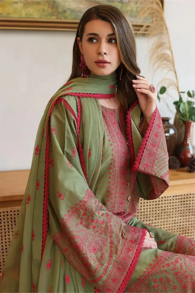 CF1002 - Bareeze 3 Piece Embroidered Lawn Suit