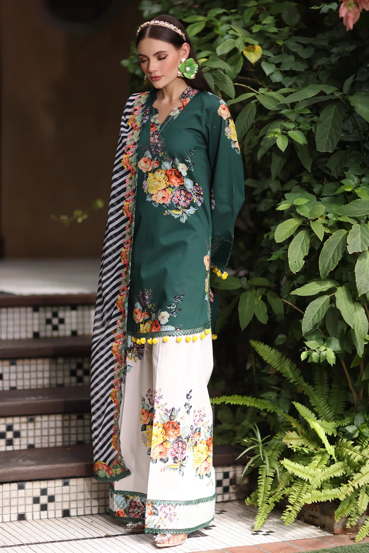  3-PC Unstitched Printed  Lawn Collection